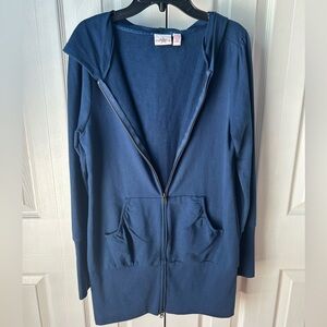 Vintage blue zip up hoodie - size large, NWOT